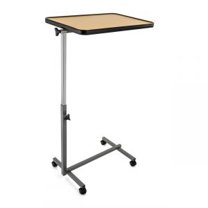 Posteljna mizica s kolesi, dvojno nastavljiva