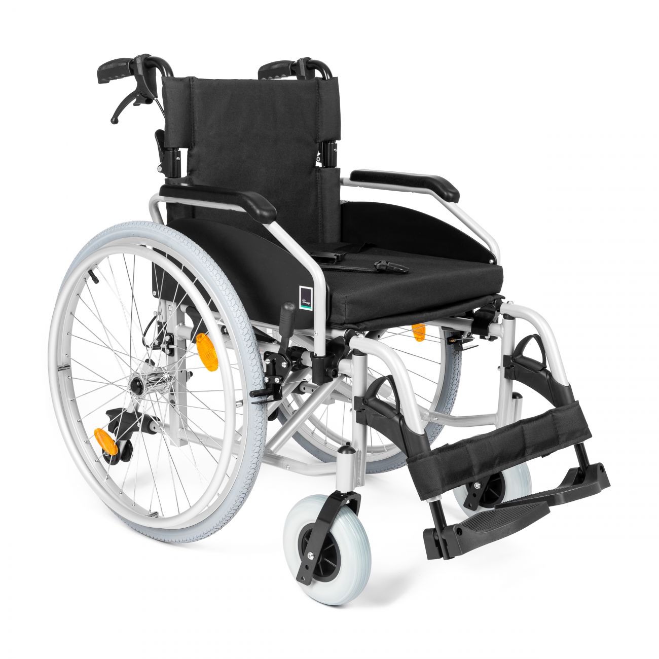Aluminijast invalidski voziček z zavorami