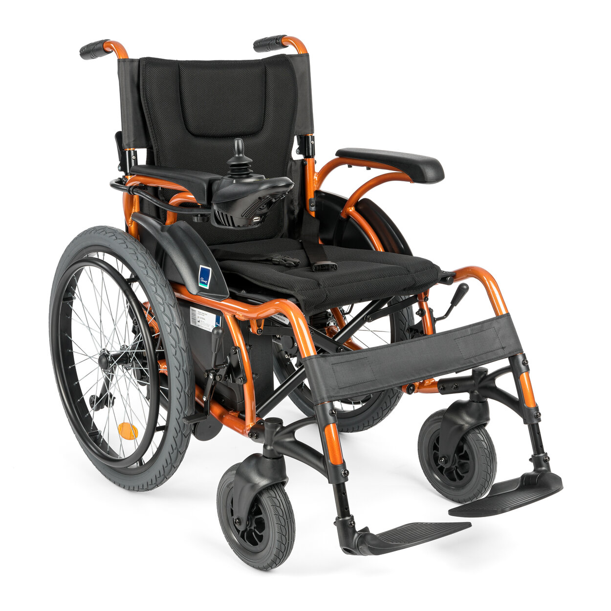 Zložljiv električni invalidski voziček